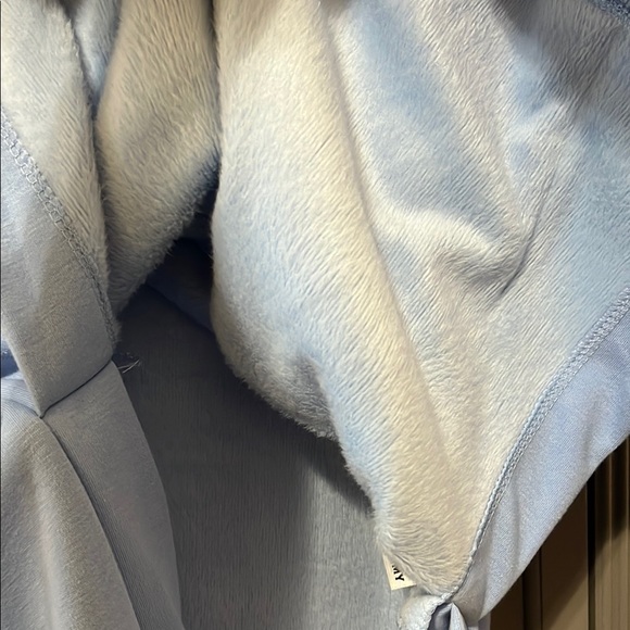 Light Blue Longer Hoodie “Warmy” with Front Pocket - Picture 6 of 6